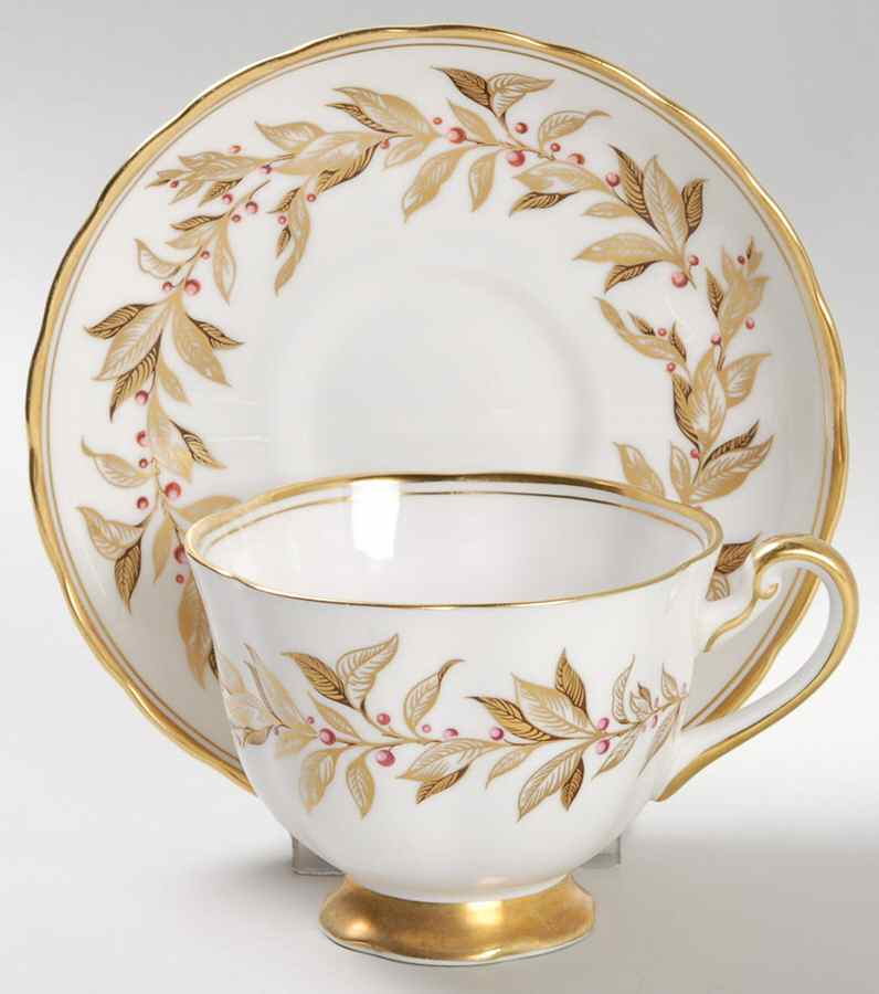 Almond Willow Footed Cup & Saucer Set by Royal Chelsea-1