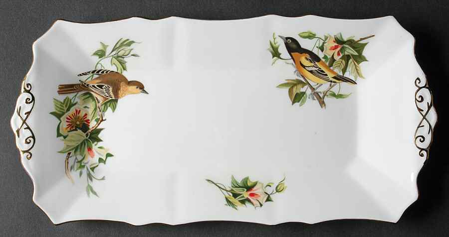 Audubon Birds Large Sandwich Tray by Royal Chelsea-1