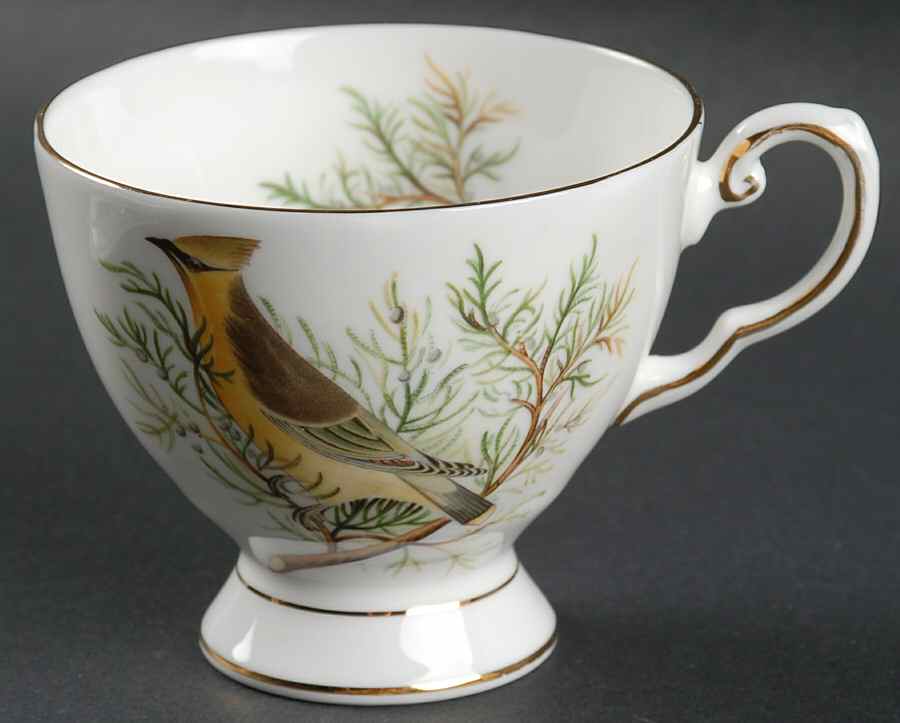 Audubon Birds Footed Cup by Royal Chelsea-1