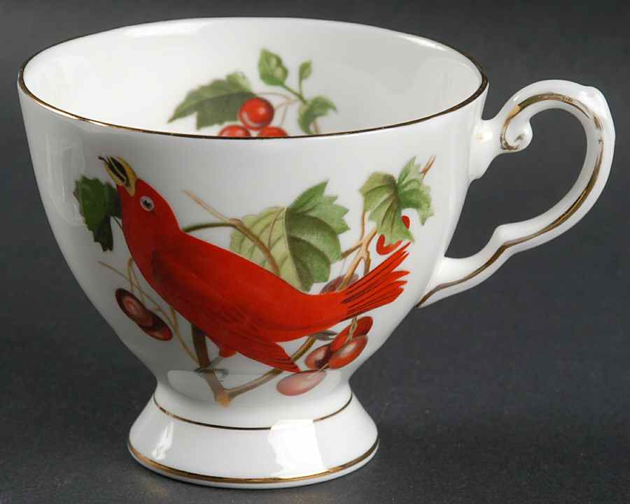 Audubon Birds Footed Cup by Royal Chelsea-1