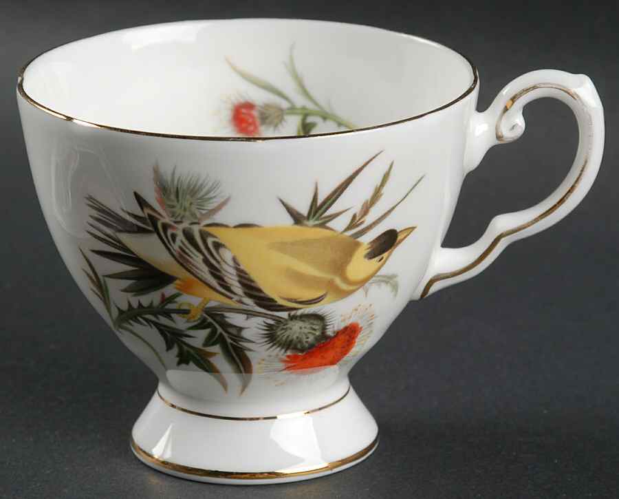 Audubon Birds Footed Cup by Royal Chelsea-1