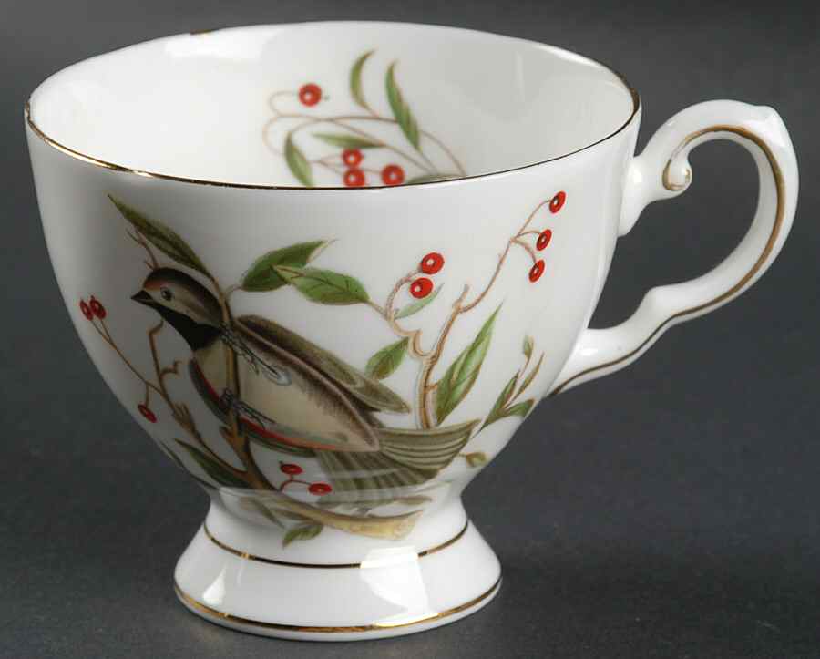 Audubon Birds Footed Cup by Royal Chelsea-1
