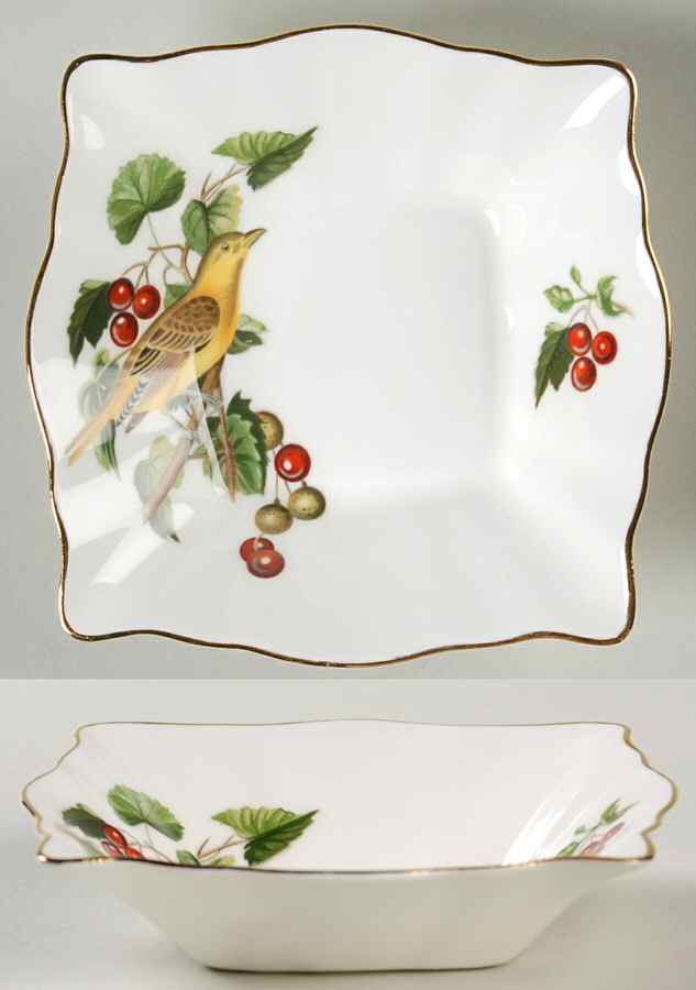 Audubon Birds Nut Dish by Royal Chelsea-1