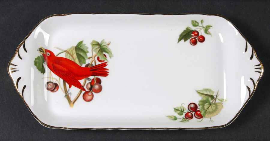 Audubon Birds Butter Tray by Royal Chelsea-1