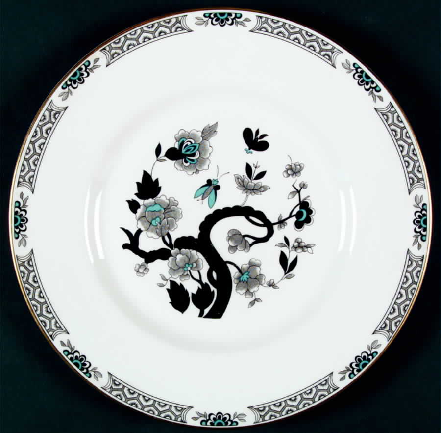 Black Mandarin Dinner Plate by Royal Chelsea-1