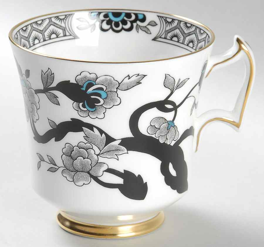 Black Mandarin Footed Cup by Royal Chelsea-1
