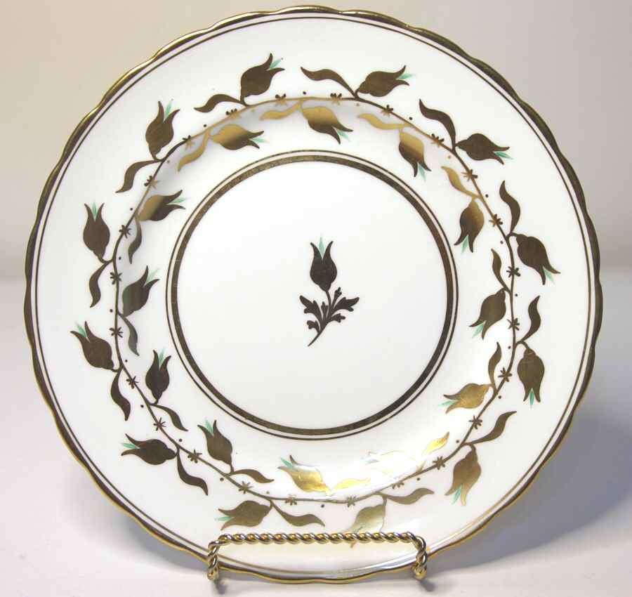 Golden Jade Salad Plate by Royal Chelsea-1
