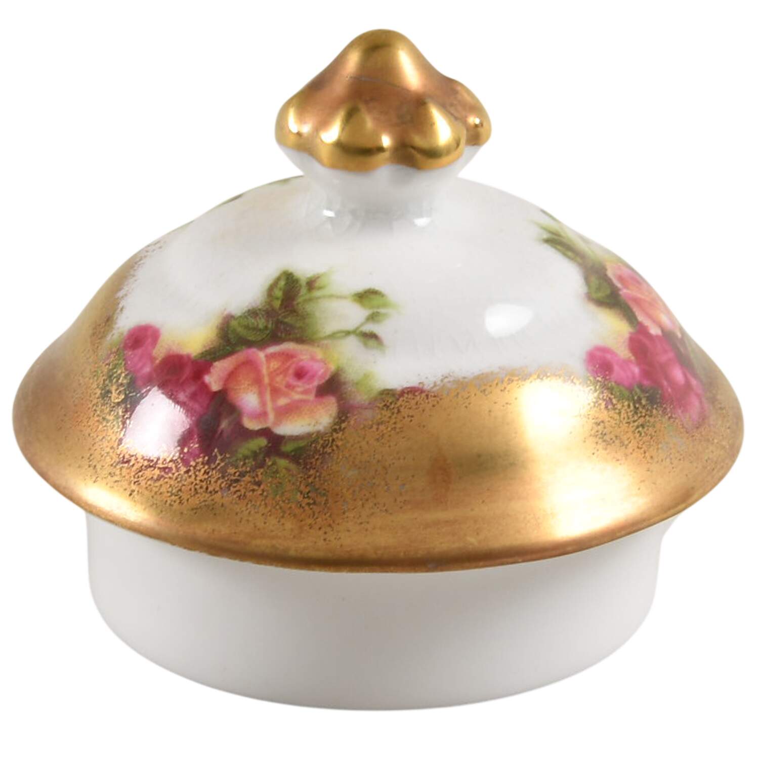 Golden Rose (Brushed Gold) Lid for Coffee Pot by Royal Chelsea-1