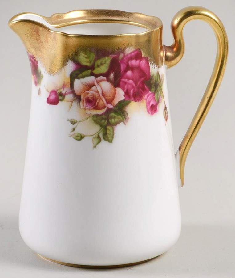 Golden Rose (Brushed Gold) Hot Water Jug No Lid by Royal Chelsea-1