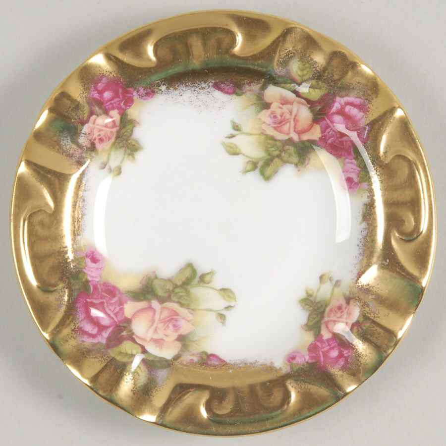 Golden Rose (Brushed Gold) 4" Ashtray by Royal Chelsea-1