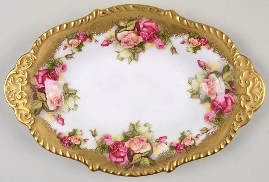 Golden Rose (Brushed Gold) Relish by Royal Chelsea-1