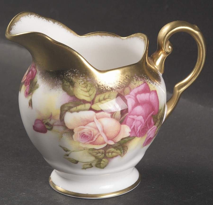 Golden Rose (Brushed Gold) Mini Creamer by Royal Chelsea-1