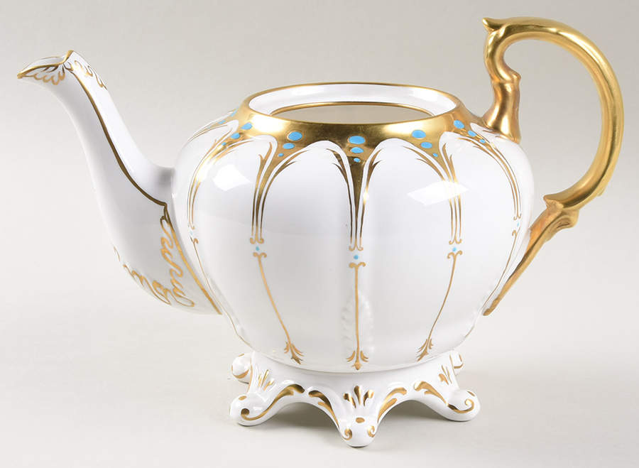 Gothic Teapot No Lid by Royal Chelsea-1