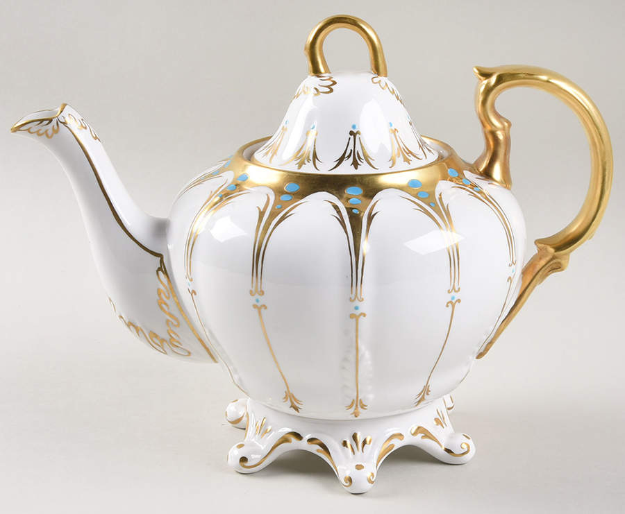 Gothic Teapot & Lid by Royal Chelsea-1