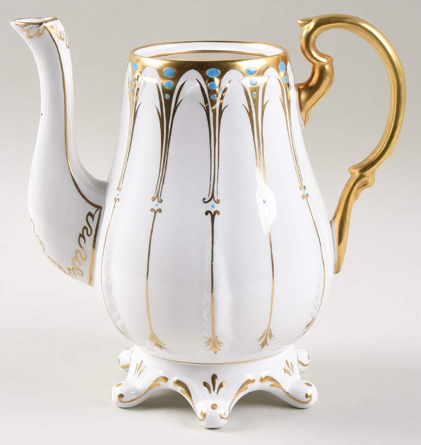 Gothic Coffee Pot No Lid by Royal Chelsea-1