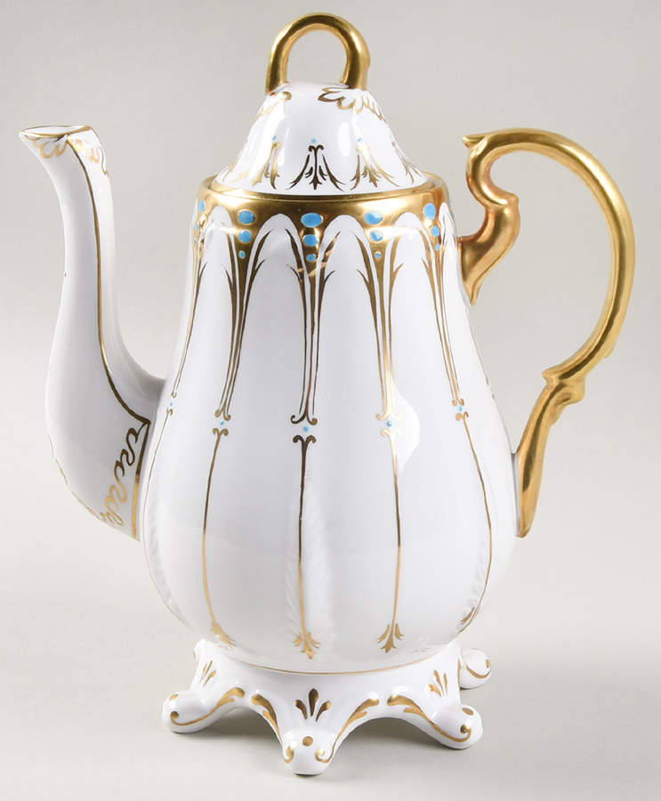 Gothic Coffee Pot & Lid by Royal Chelsea-1