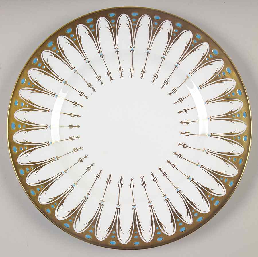 Gothic Dinner Plate by Royal Chelsea-1
