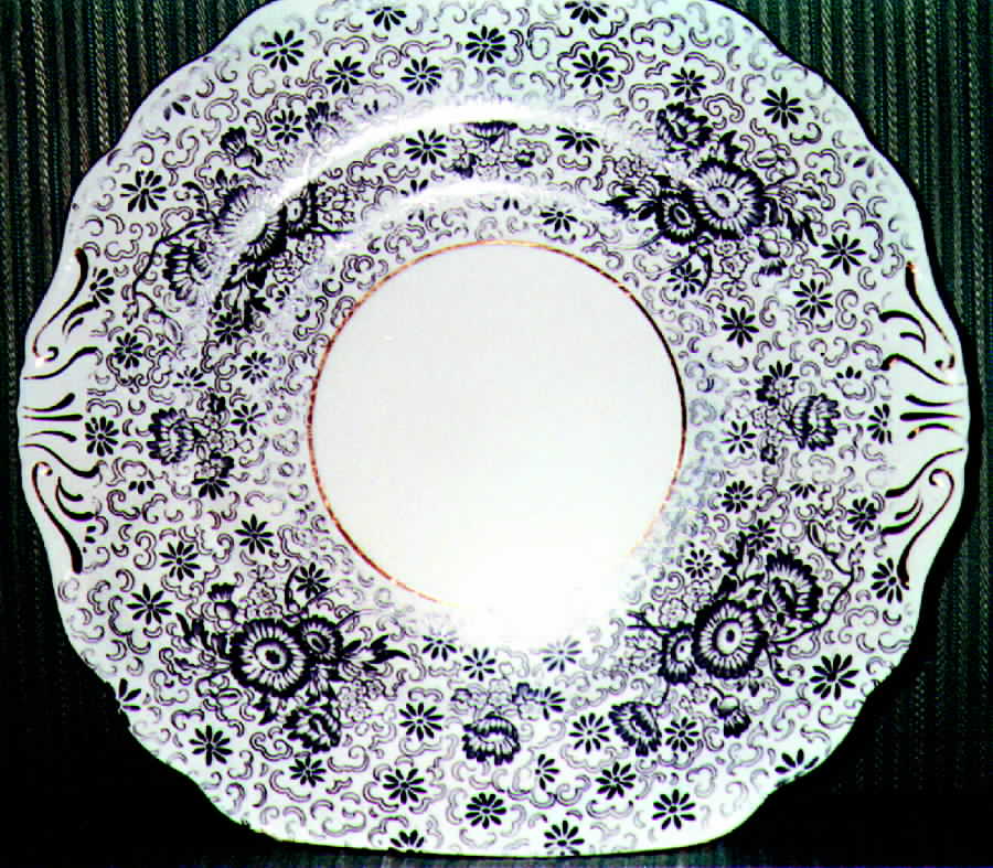 Lovelace Handled Cake Plate by Royal Chelsea-1