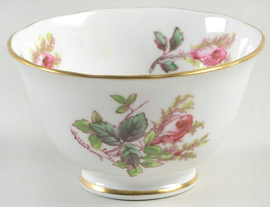 Moss Rose Open Sugar Bowl by Royal Chelsea-1