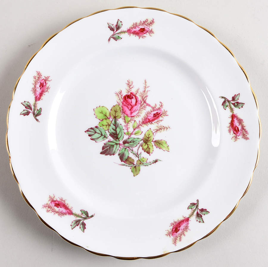 Moss Rose Luncheon Plate by Royal Chelsea-1
