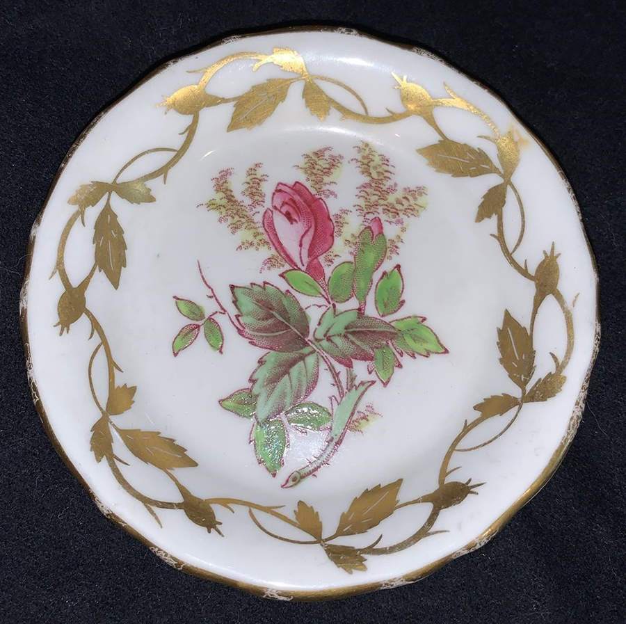 Moss Rose Butter Pat by Royal Chelsea-1