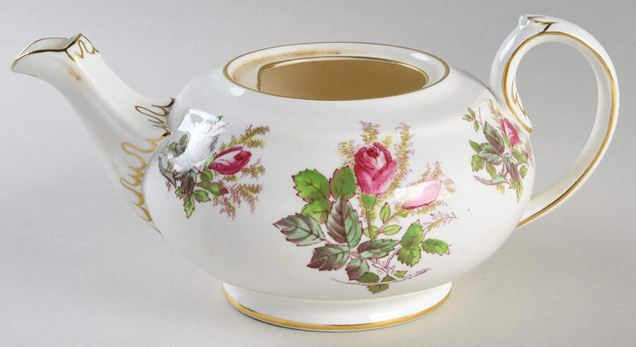Moss Rose Teapot No Lid by Royal Chelsea-1