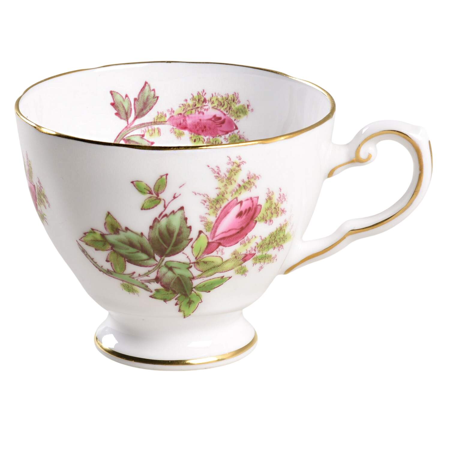 Moss Rose Footed Demitasse Cup by Royal Chelsea-1