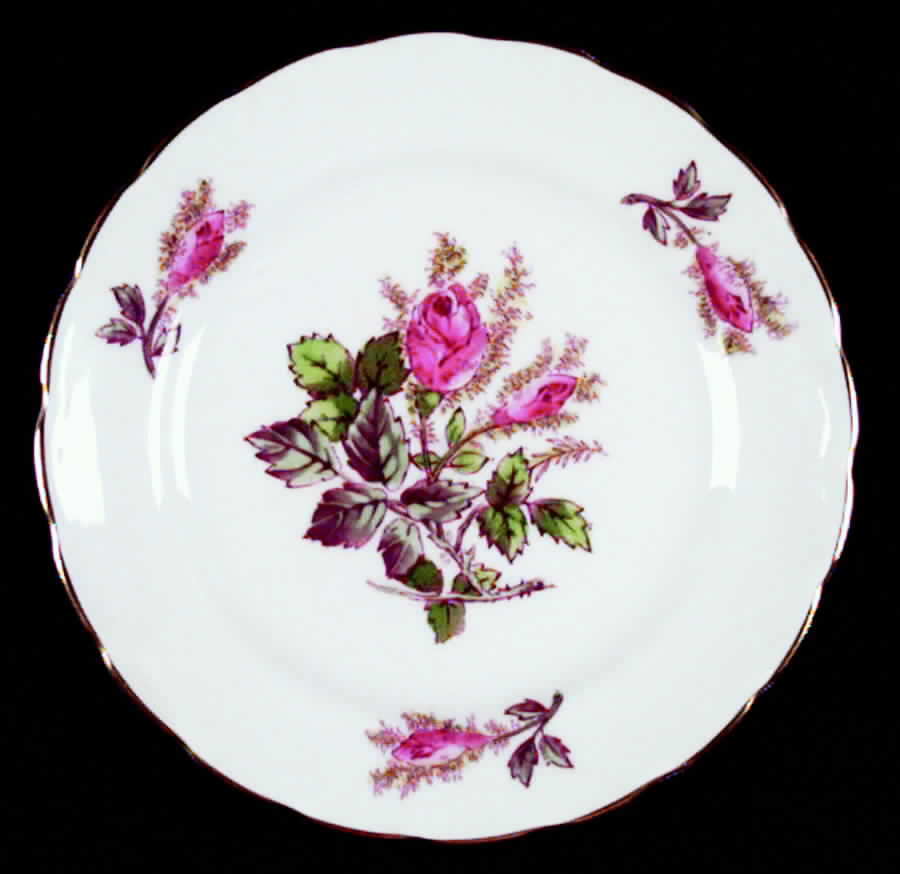 Moss Rose Bread & Butter Plate by Royal Chelsea-1