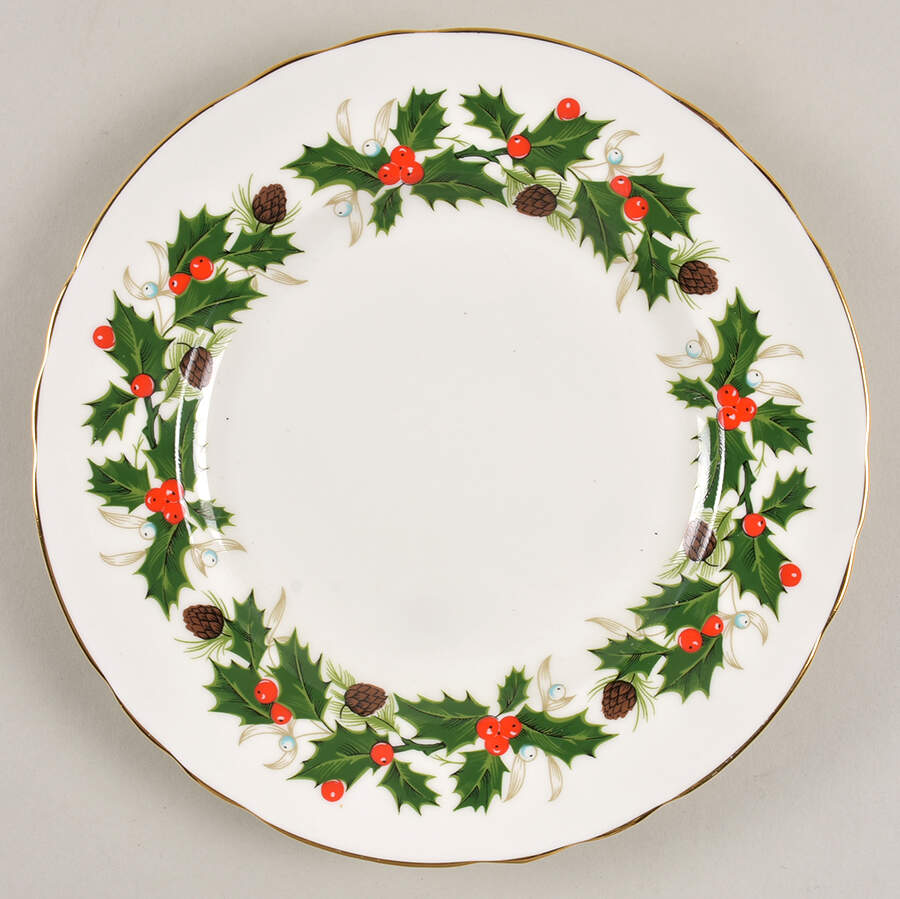 Noel Salad Plate by Royal Chelsea-1