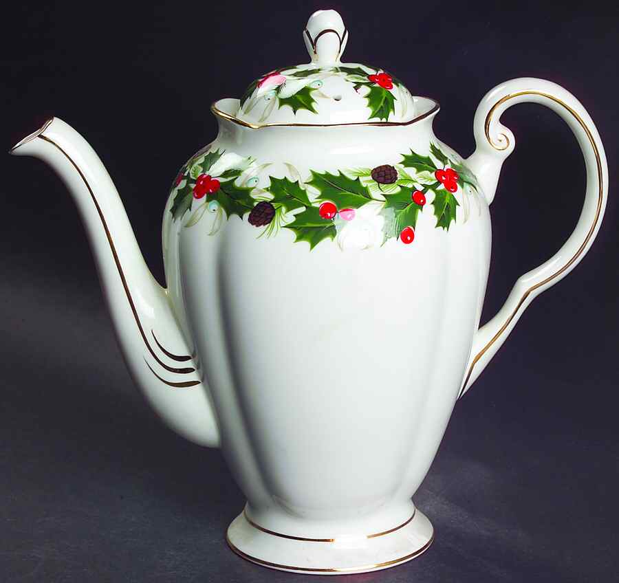 Noel Coffee Pot & Lid by Royal Chelsea-1