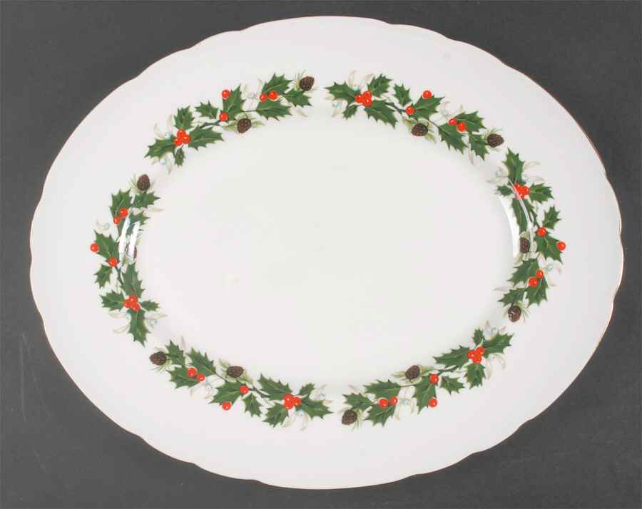 Noel 15" Oval Serving Platter by Royal Chelsea-1