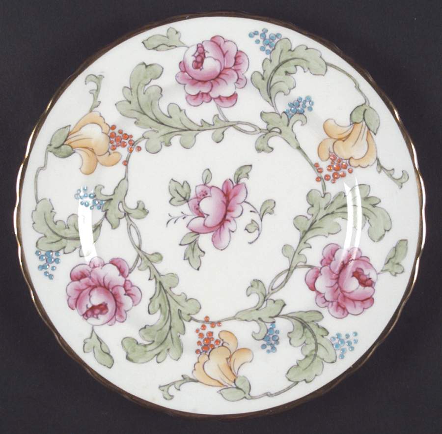 Persian Rose Salad Plate by Royal Chelsea-1
