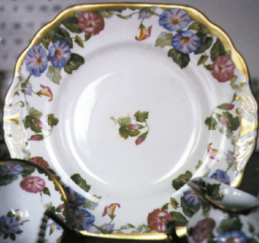 388A Handled Cake Plate by Royal Chelsea-1