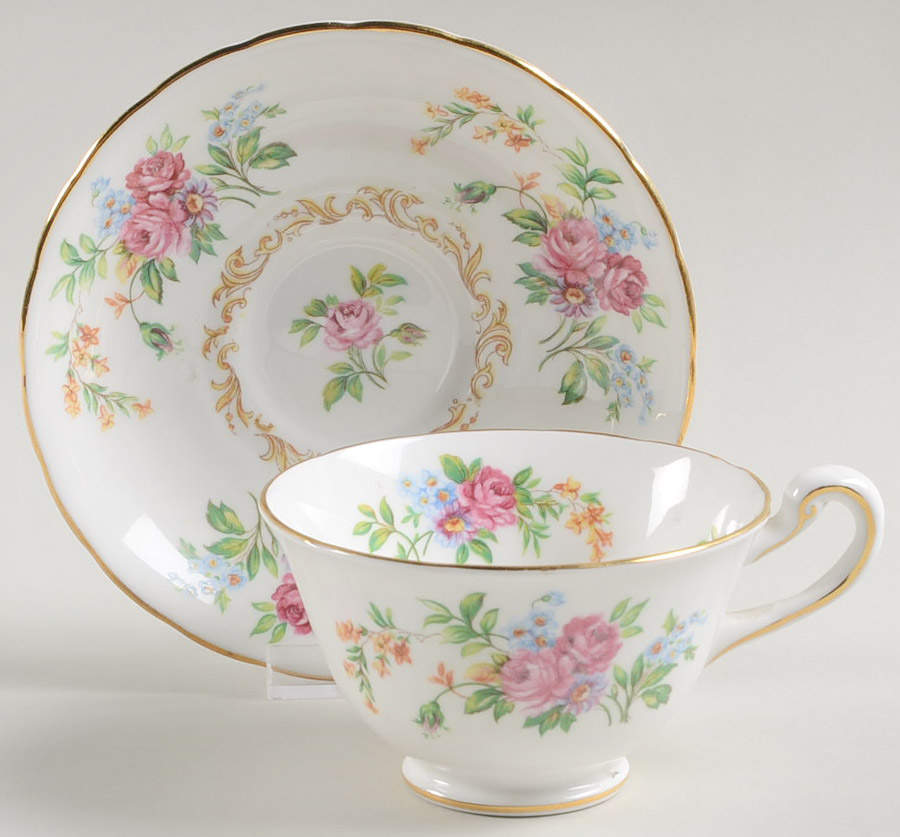 RCH5 Footed Cup & Saucer Set by Royal Chelsea-1