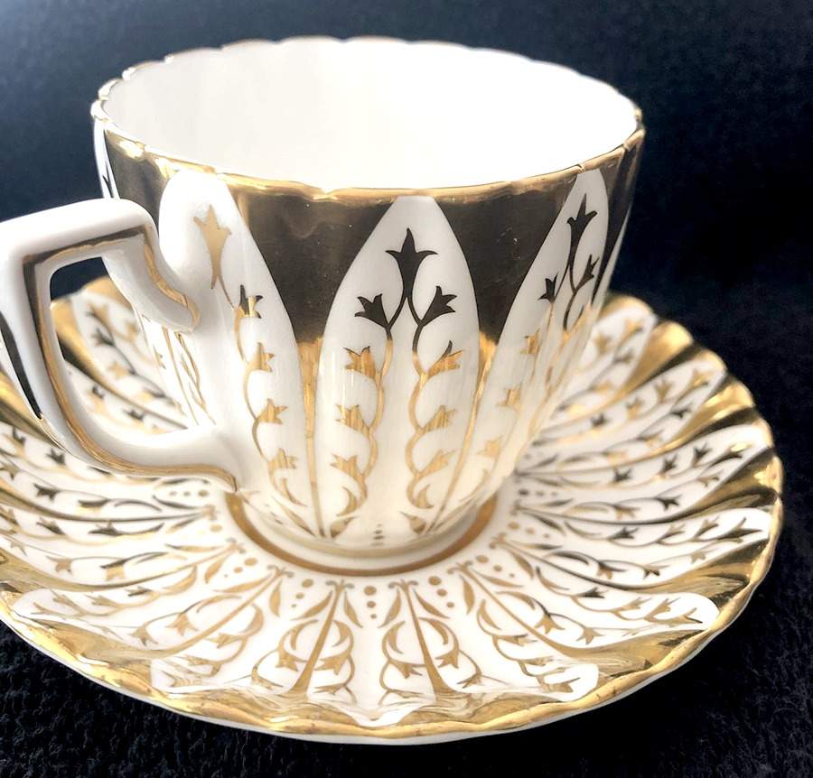 764A Flat Cup & Saucer Set by Royal Chelsea-1
