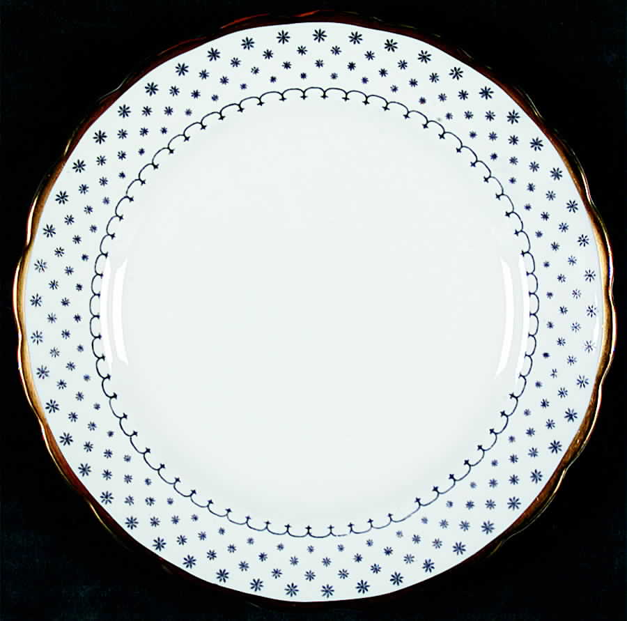 Snowflake Bread & Butter Plate by Royal Chelsea-1