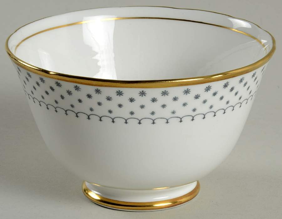 Snowflake Open Sugar Bowl by Royal Chelsea-1