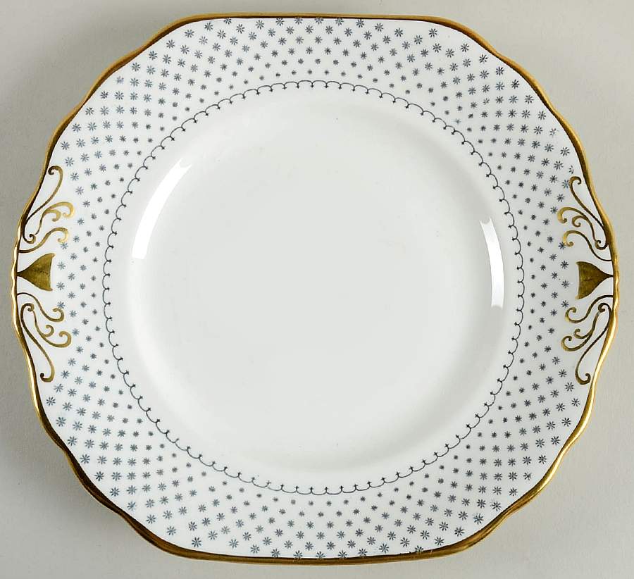 Snowflake Handled Cake Plate by Royal Chelsea-1