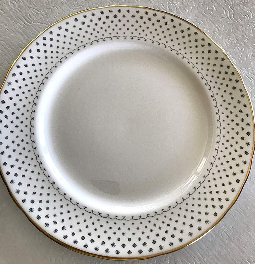 Snowflake Dinner Plate by Royal Chelsea-1