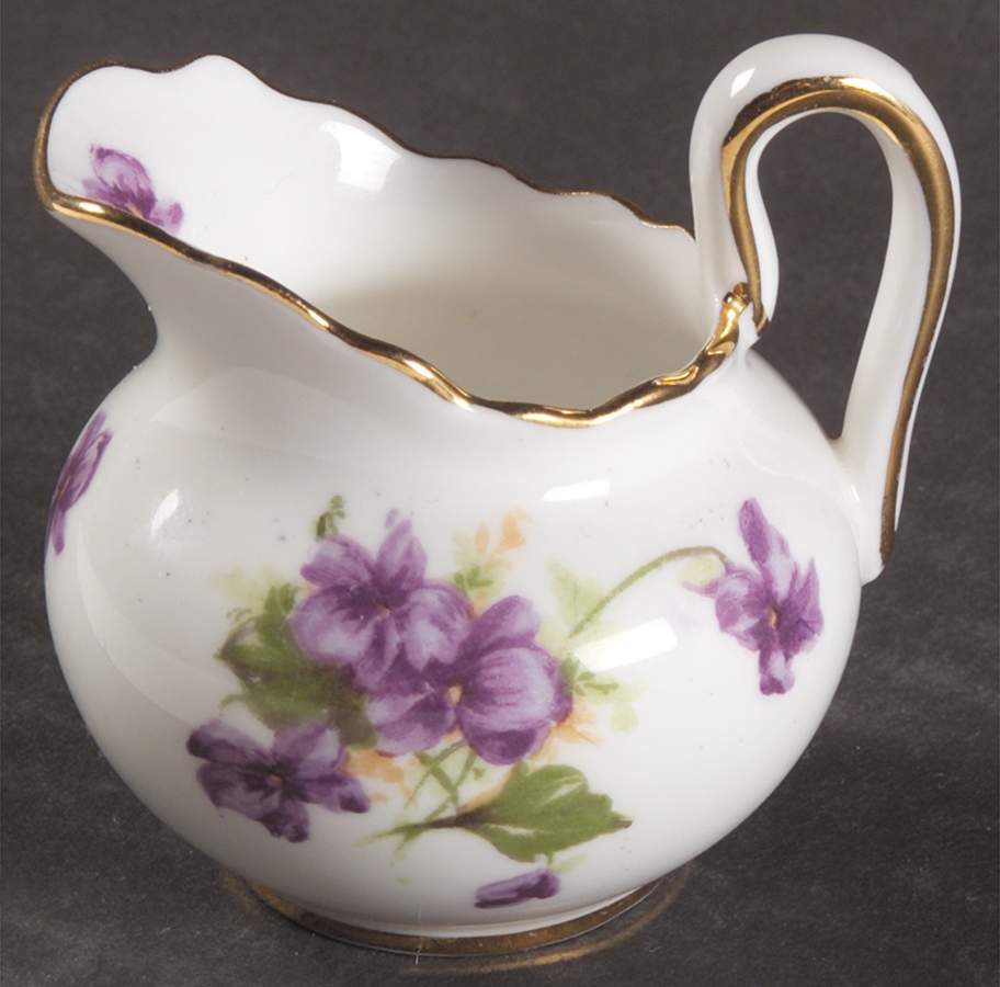 Spring Violets Individual Creamer by Royal Chelsea-1