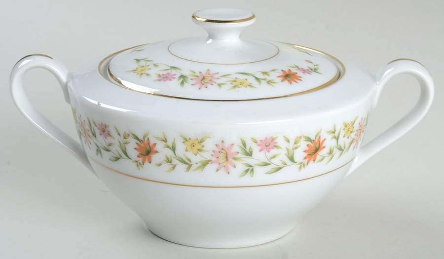 Michelle Sugar Bowl & Lid by Royal Cameo-1