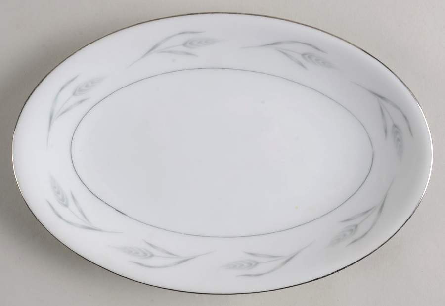 Silver Wheat Relish/Gravy Underplate by Royal Cameo-1