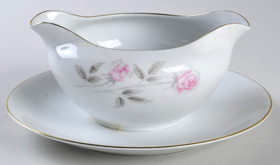 Fantasia Gravy Boat with Attached Underplate by Royal Continental-1