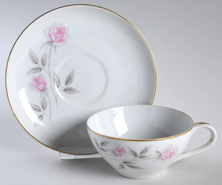 Fantasia Flat Cup & Saucer Set by Royal Continental-1