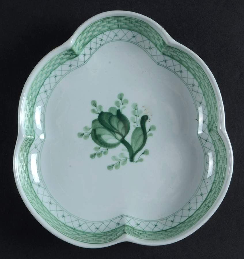 Tranquebar Green Pickle Dish by Royal Copenhagen-1