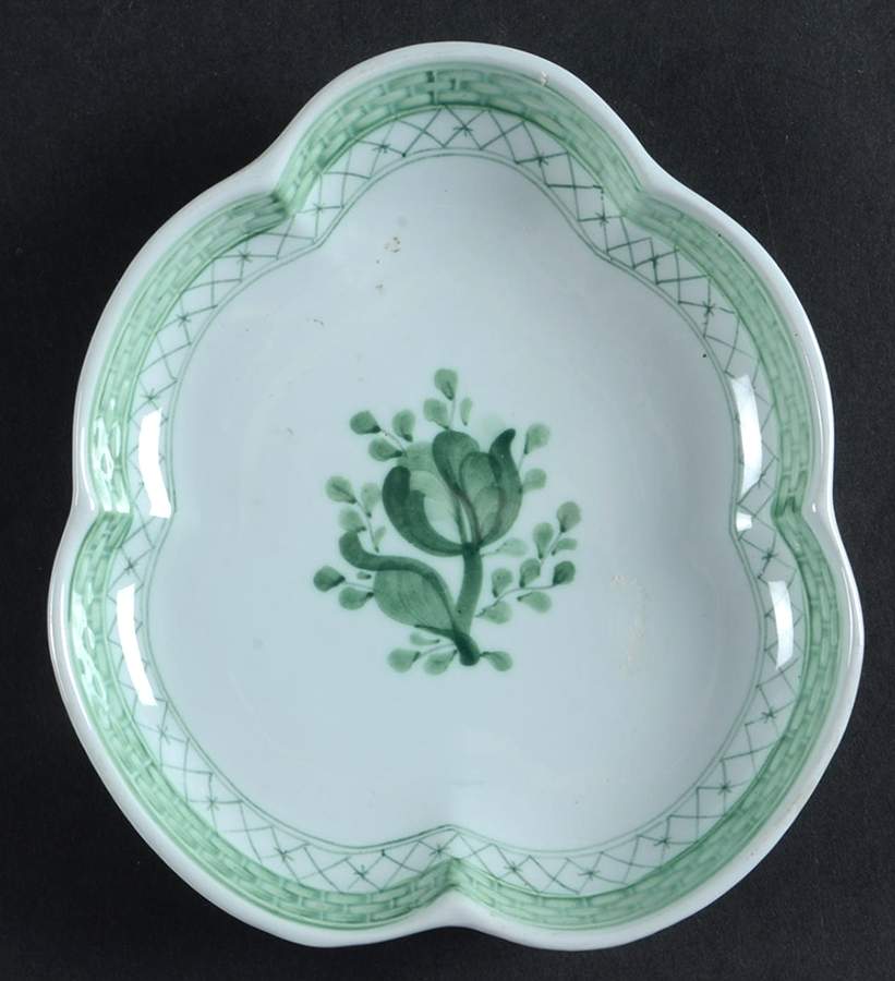 Tranquebar Green Pickle Dish by Royal Copenhagen-1