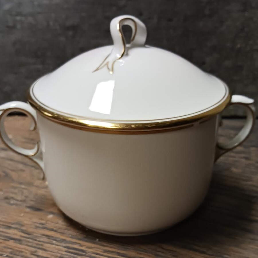 1222 Cream Soup Bowl & Lid Set by Royal Copenhagen-1