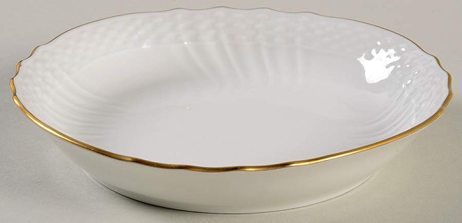 21 (Embossed Swirl Rim) Fruit/Dessert (Sauce) Bowl by Royal Copenhagen-1