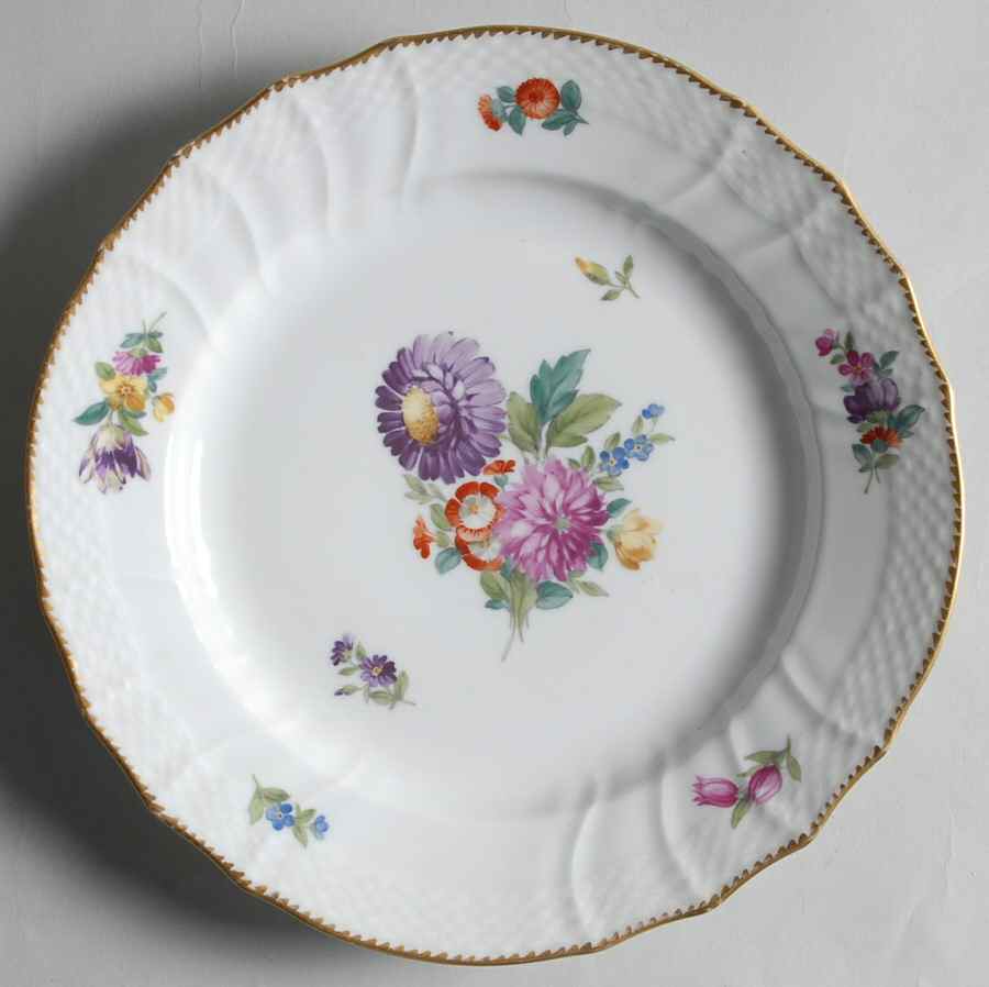Saxon Flower (4) Salad Plate by Royal Copenhagen-1