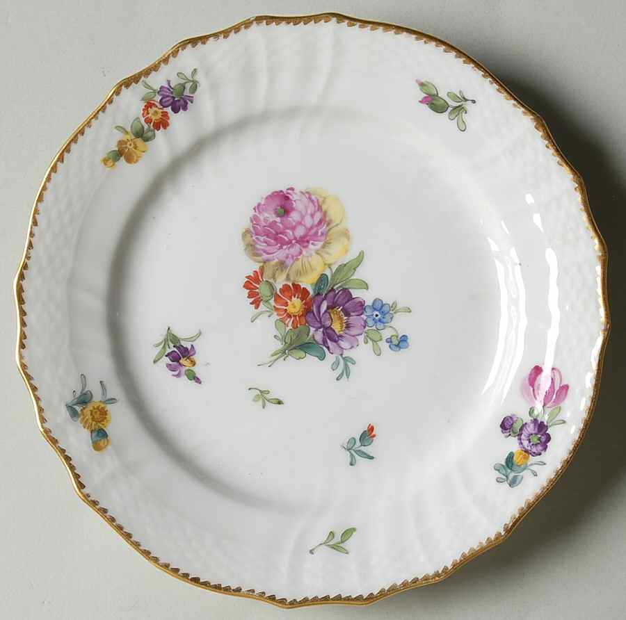 Saxon Flower (4) Bread & Butter Plate by Royal Copenhagen-1